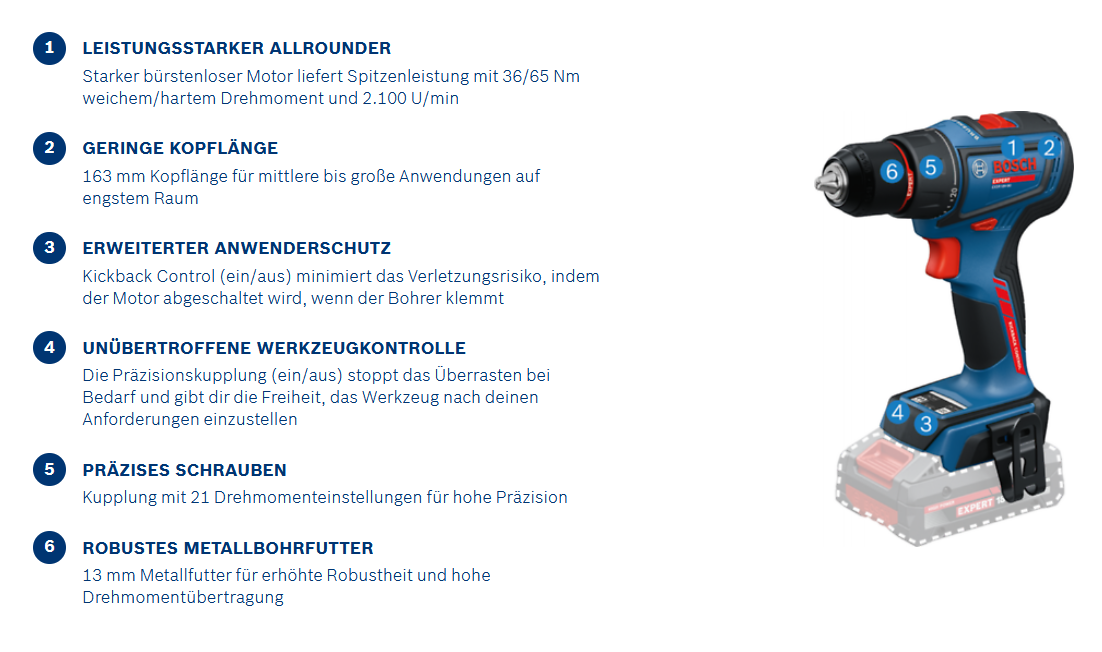 Bosch EXPERT Akku-Bohrschrauber EXSR18V-90 / SOLO
